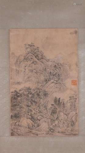 A Chinese landscape painting, Unknown mark