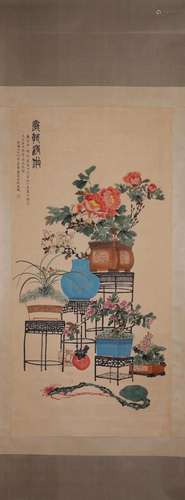 A Chinese flower-and-plant painting, Song Meiling mark