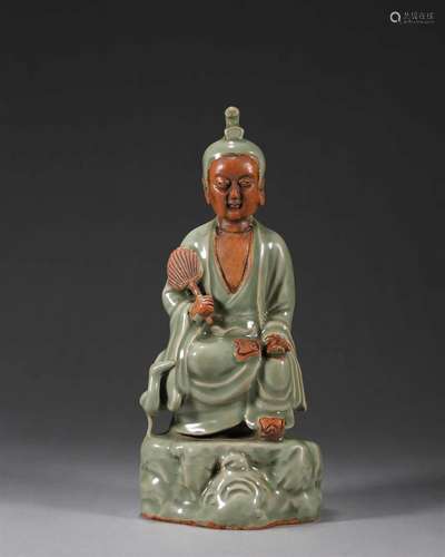 A Longquan kiln porcelain taoism figurine