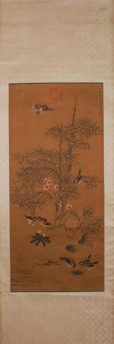 A Chinese bird-and-flower painting, Li Di mark