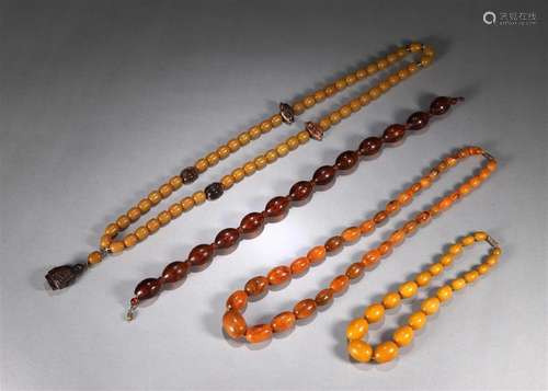 A group of antique beads