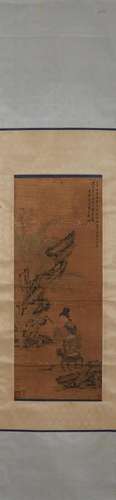 A Chinese figure painting, Tangyin mark