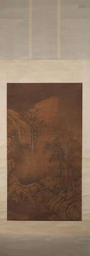 A Chinese landscape painting, Guoxi mark