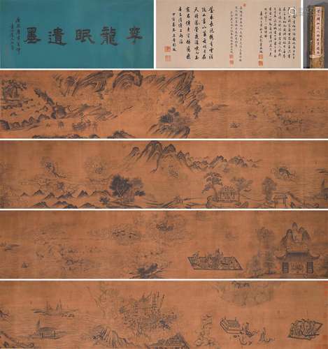 The Chinese landscape and figure painting scrolls, Li Gongli...