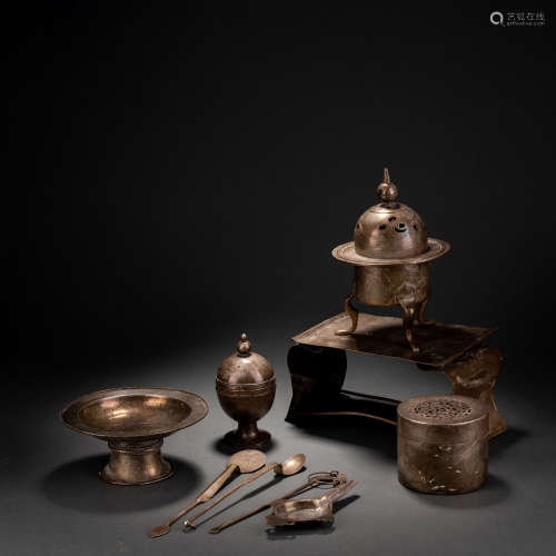 Song Dynasty Silver Incense Set