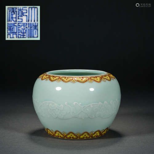 Qing Dynasty Azure Glazed Bowl