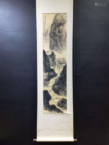 , panting printed landscape characterSize, X135.8 33.1 cm