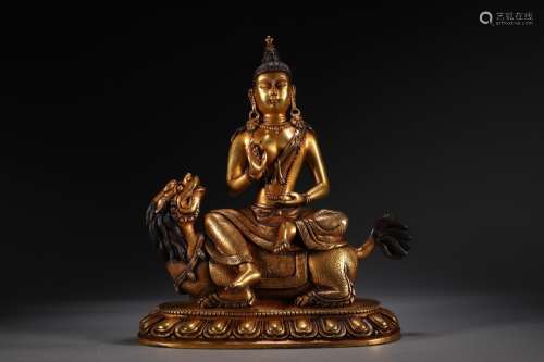 Rich gold guanyin statuesSize: 19 x 9.5 x 23 cm weighs 2860 ...