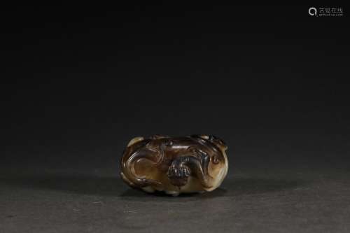 Ancient jade therefore tiger stripes wear ornamentsSize: 4.7...