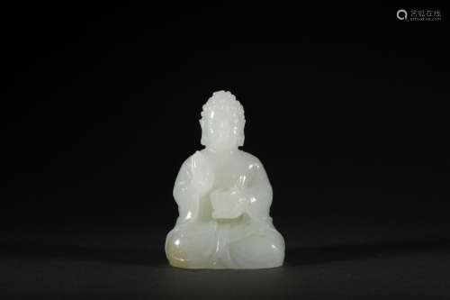 Hetian jade medicine guru BuddhaSize: 5.7 * 3.7 * 8.2 cm wei...
