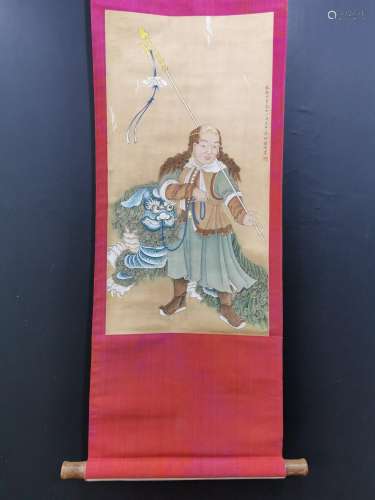, Xie Jin silk scrollSize, 67 x35