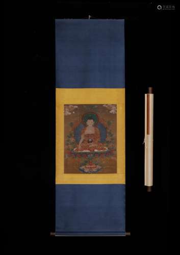 Figure silk scroll, Ding Yunpeng of BuddhaSize, 49 * 64