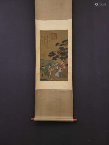 , south Liu nian silk scroll riches and honour in ankangSize...