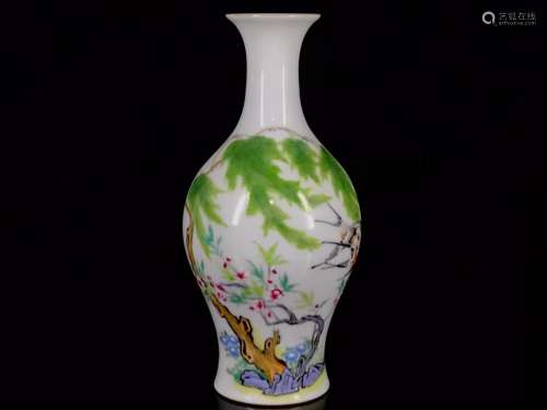 Colored enamel LiuYan flower-and-bird 26/12 pattern design.6...