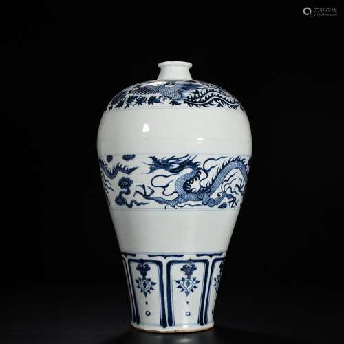 Blue and white dragon mei bottles of 44 * 2100 cm