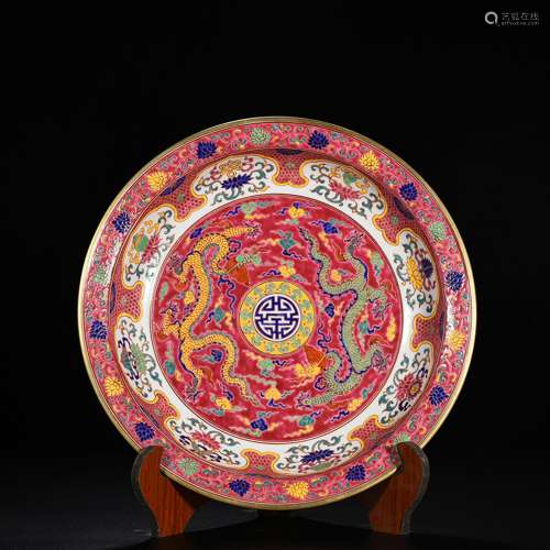 Colorful paint dragon plate 7 cm * 34, 3000