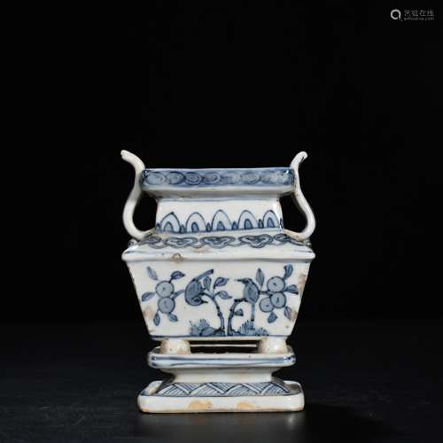 Blue and white flowers and birds WenXiangLu 13 cm * 9 1200