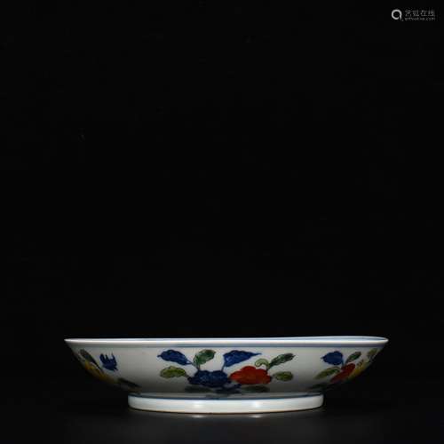 Blue and white color shochiku MeiWen plateHigh 4.5 cm to 22 ...