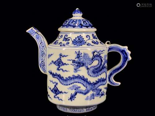 Blue and white dragon pot of 21/22.569006106