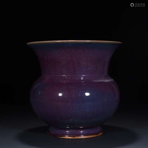 Pa inrose violet glaze slag bucket flowerpot23.5 * 25 cm1800