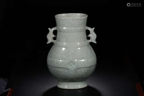 , "year" officer glaze vase with a double phoenixS...