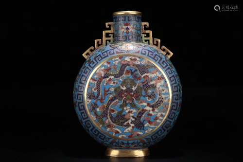 cloisonne "dragon" on bottleAct the role of tie up...