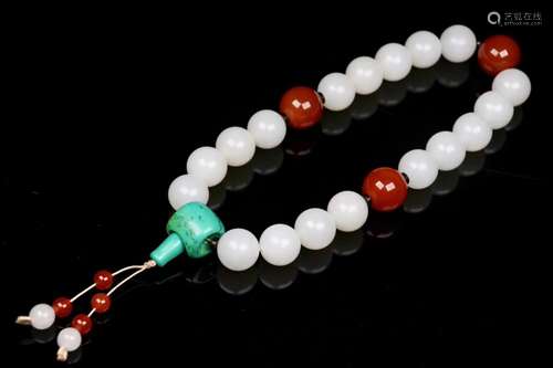 back: hetian jade beadsExquisite jade jade beads round body,...