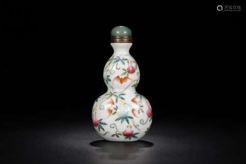 , " year" pastel gourd form live snuff bottlesSize...