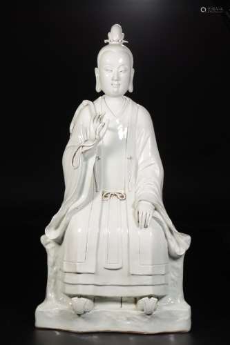 : dehua kiln Taoist's statueSize: 62 ㎝Monks are inner ea...