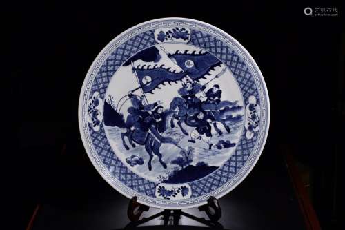 The market:blue-and-white Peking Opera blues charactersSize:...