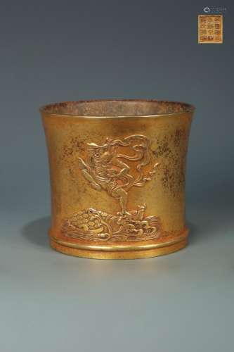 precision casting copper foetus gold kuixing dou wen pen con...