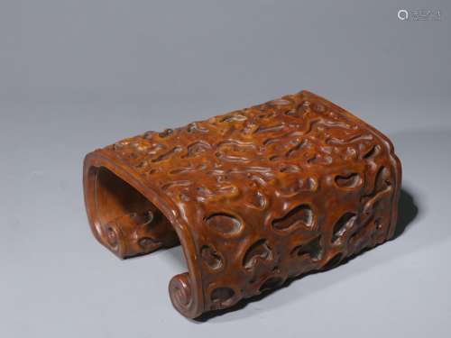 The boxwood carving burl grain volume foot flower-stand furn...