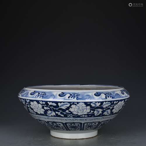 Blue white peacock blue and white peony grains bowl bowl 19 ...