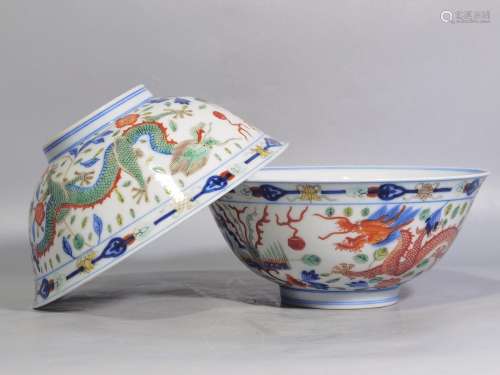 Dou high color longfeng bowl a with16 7