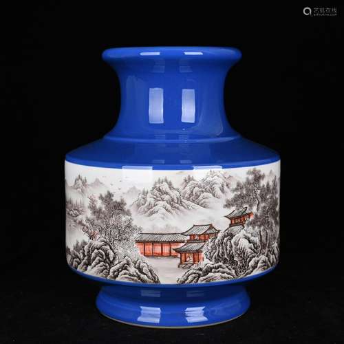 Cultural revolution Wang Yunquan color ink bottle antiques t...