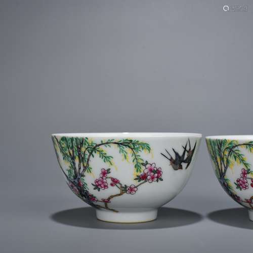 Pastel Lin chunyan green-splashed bowlsCollection of specifi...