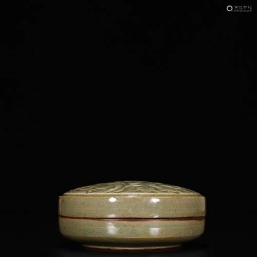 Yao state kiln celadon carved flowers lines printed box6 cm ...