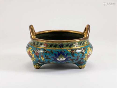 Ming Dynasty cloisonne copper furnace