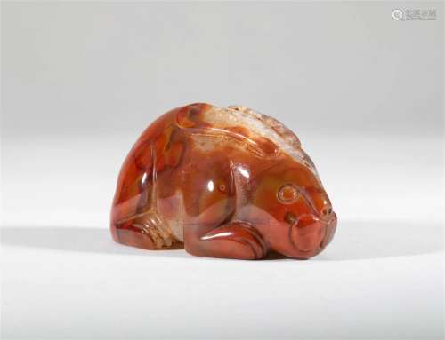 Southern Red Agate Rabbit of the Ming Dynasty
