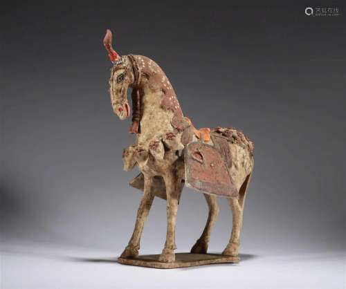 Colored Pottery Horse of the Tang Dynasty