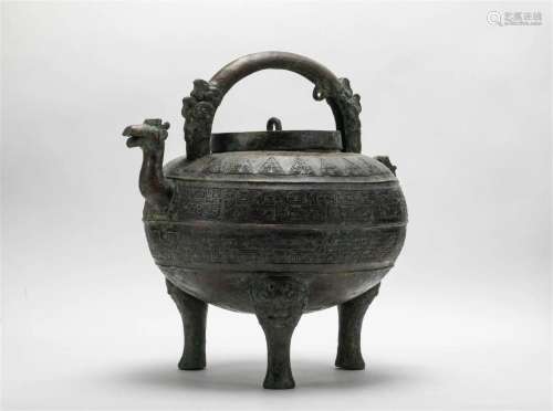 Bronze beam pot of the Warring States Period