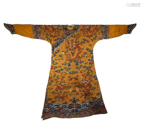 Brocade Dragon Robe of Qing Dynasty