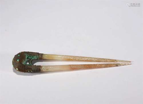 Tang Dynasty jade hairpin