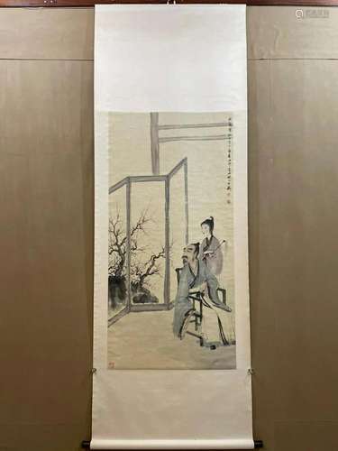 Fu Baoshi's figure painting