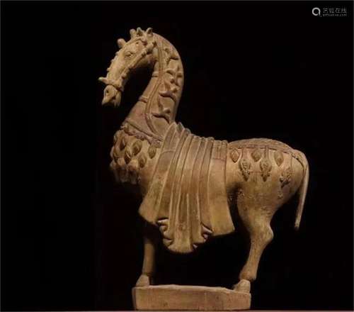 Ming Dynasty Nanmu Wood Carved Horse