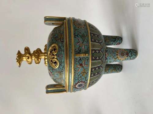 Cloisonne incense burner