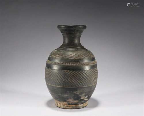 Warring States Pottery Bottle