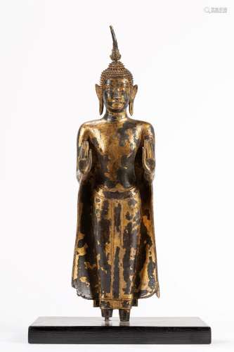 A gilt bronze Buddha. Thailand, late 19th century