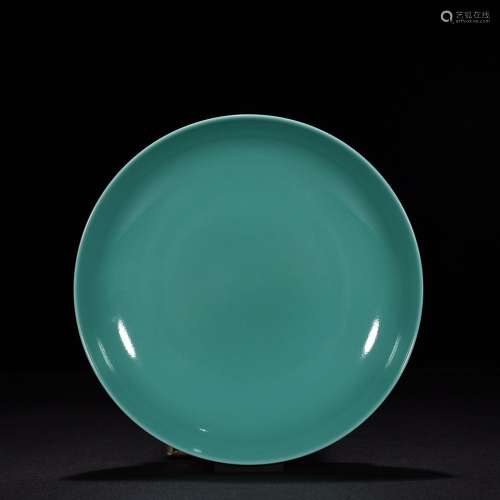 Turquoise glazed plate of 4 * 20.5 cm1200