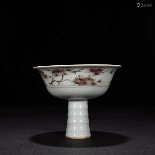 Youligong shochiku mei poetry footed bowl 11 * 14 cm3000